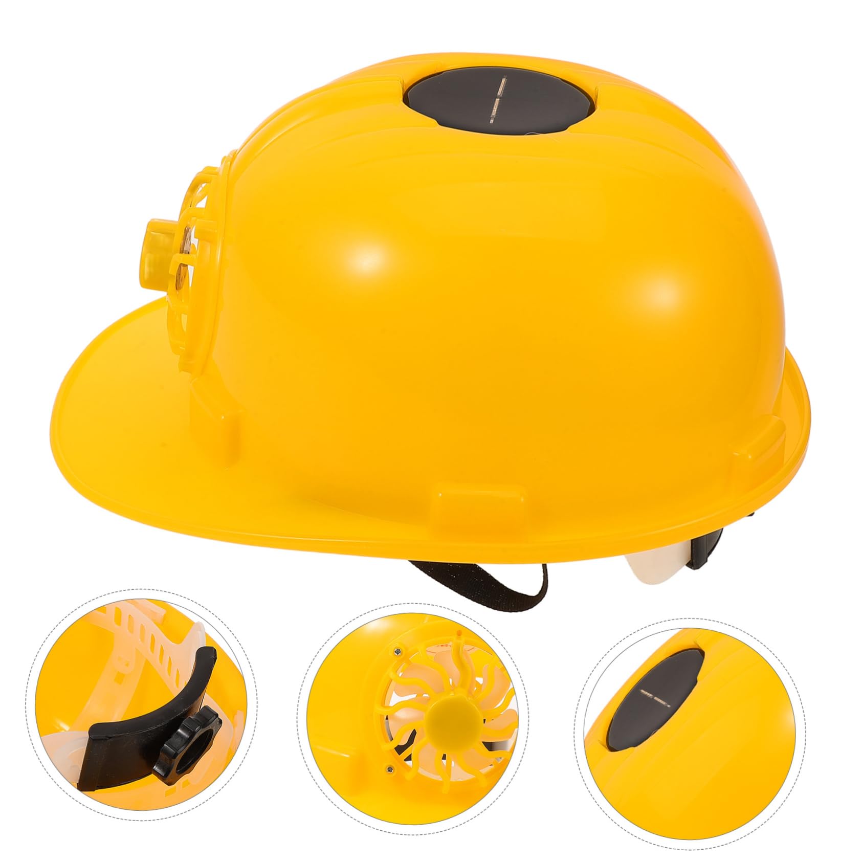 Gatuida Cappello Duro Ventilatore Casco Di Sicurezza Ventilatore Solare Cappello Costruzione Duro Con e Con e Solare Costruzione