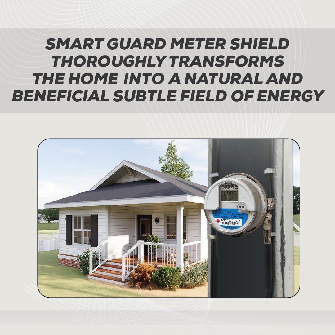 EMF Smart Guard Shield for Electric Meters to neutralize and Harmonize Your Life Style - EMF Neutralizer Shield Placed Underneath Meters- EMF Harmonizer to Improve Daily Life