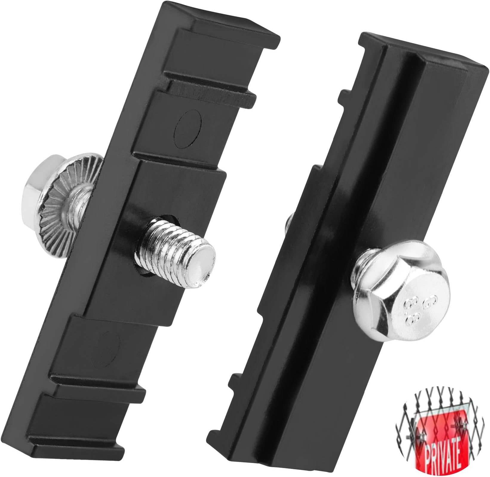 48pcs Chain Link Fence Sign Mounts Fastener Brackets Clips