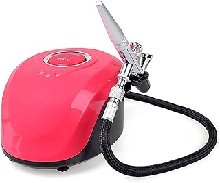 Pinkiou Airbrush Makeup Set with Mini Compressor Double Action 3 Modes For Face Body Paint Nail Art Design