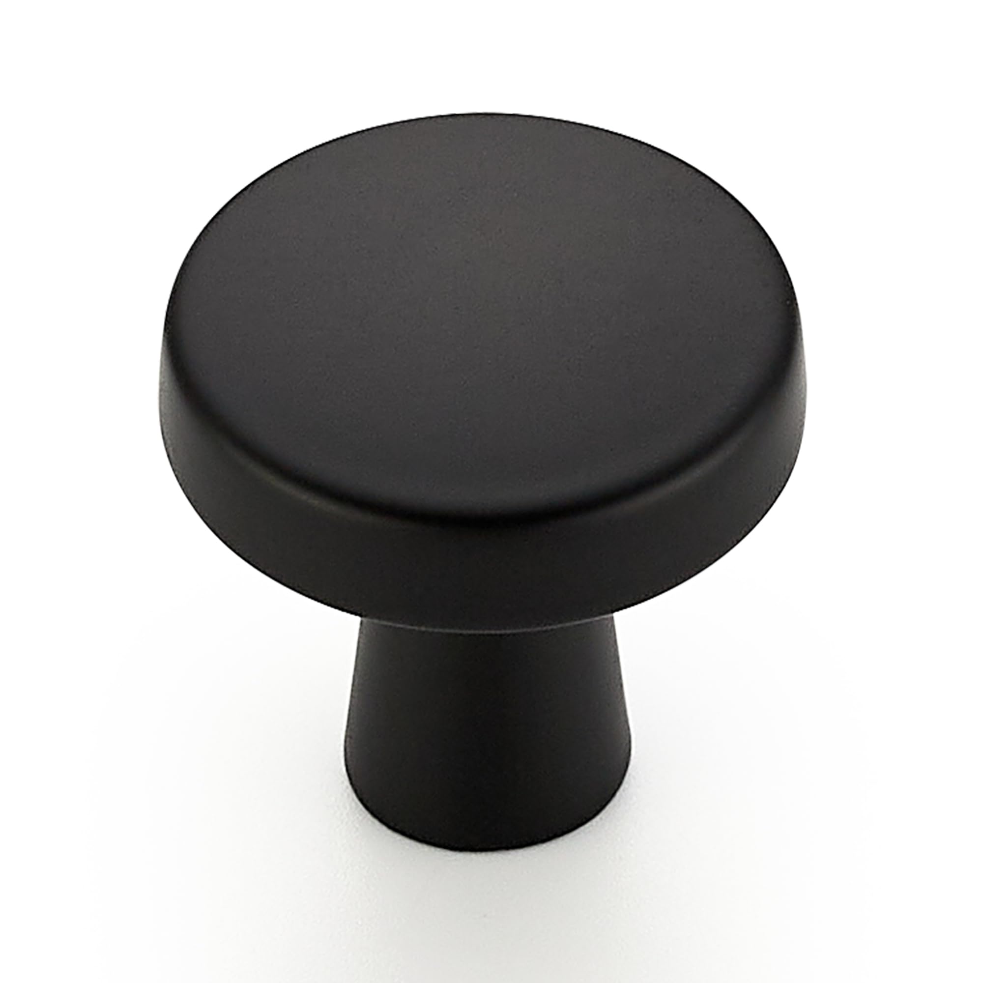 Boutons d'armoire noirs mats ronds de qualité supérieure