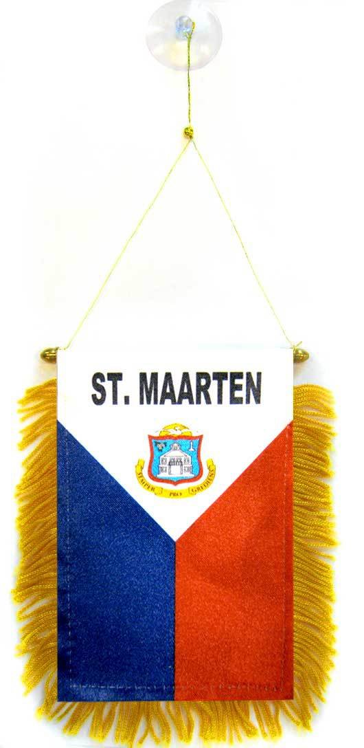 AZ FLAG Sint Maarten Pennant 4x6 in 100D Polyester Suction Cup
