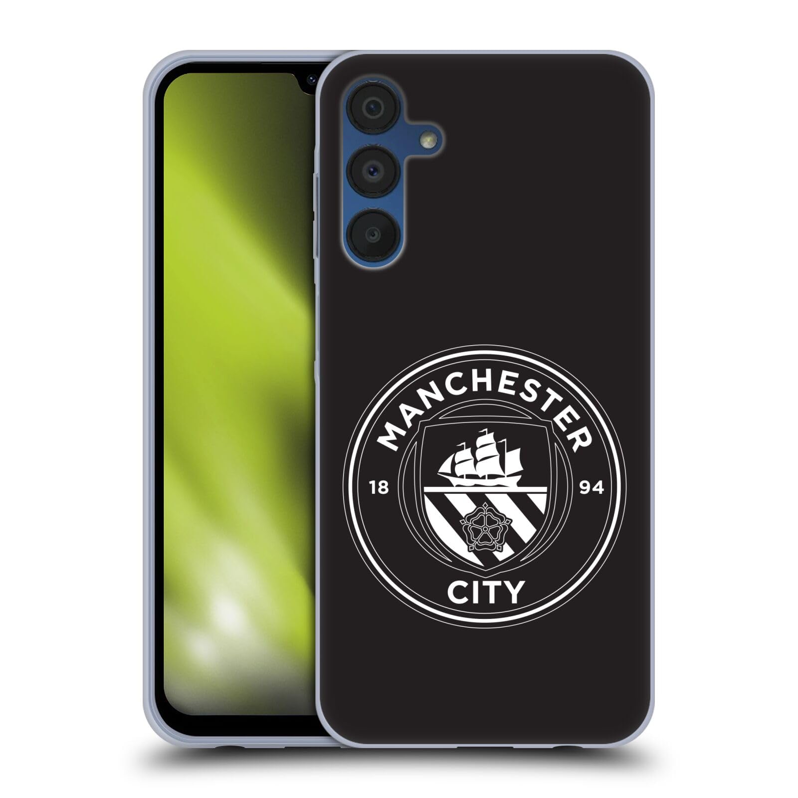 Carcasa Samsung Galaxy A15 Manchester City funda silicona negra 8
