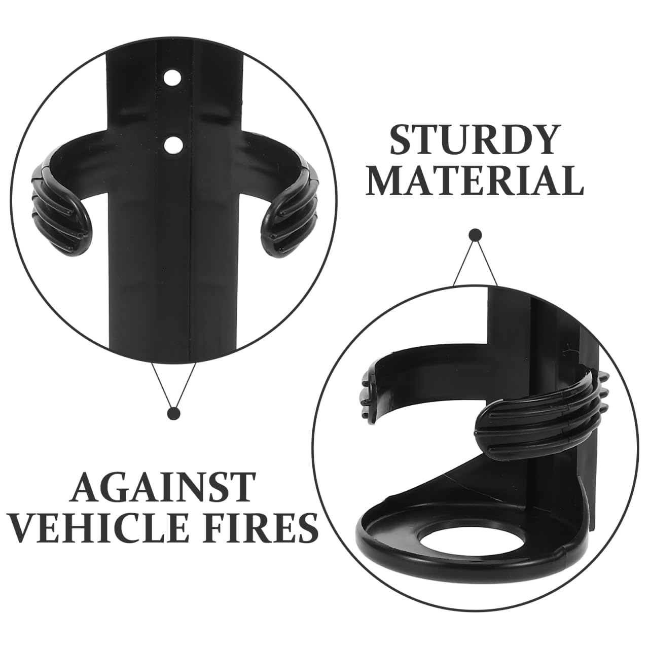ULTECHNOVO Soporte para extintor de incendios en el coche, soporte de montaje para extintor de incendios, puerta de extintor de incendios para coche, soporte de montaje para extintor