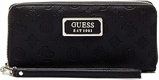 Guess Logo Love SLG Large Zip Around Black
