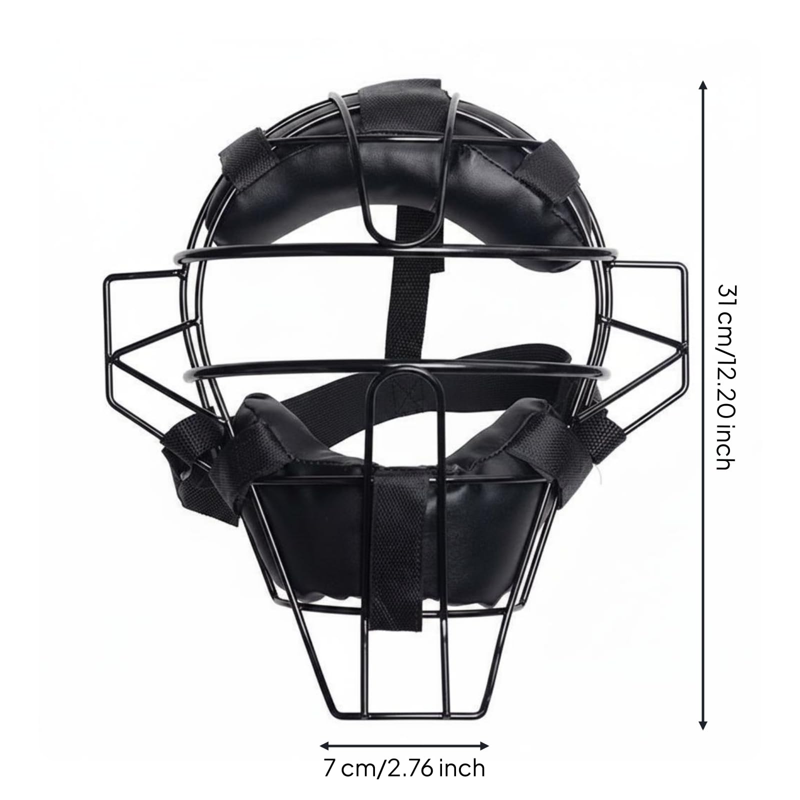 Protector Facial Máscara Rejilla Deportiva Visera Acolchada Material Carbono Función Estructura Resistente Correa Ajustable Almohadillas Adecuado para
