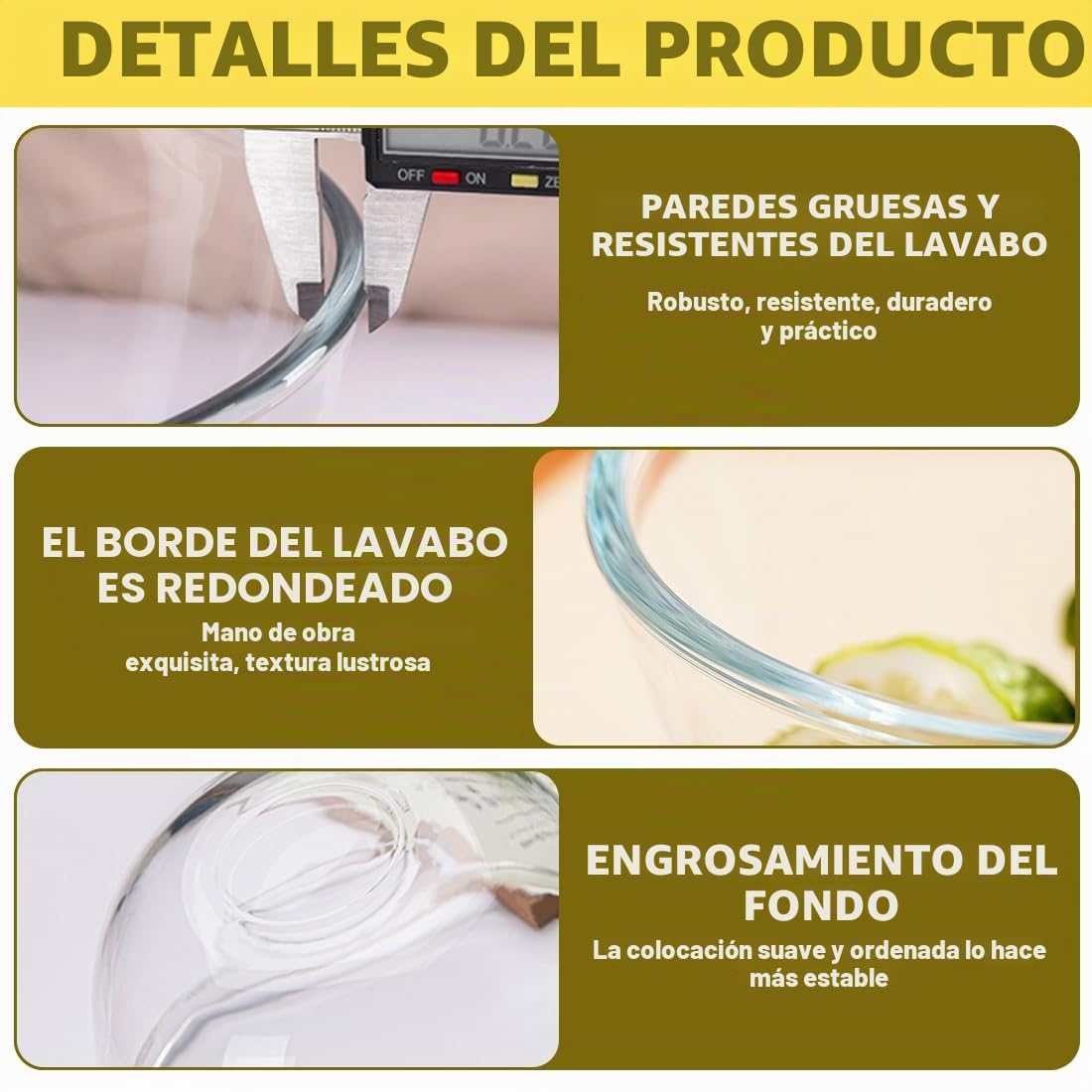 Juego de 3 Cuencos de Vidrio con Tapa Hermética, Cristal Borosilicato 1050 ml+2700 ml+4400 ml Sin BPA Apto para Microondas Lavavajillas Utensilios de Cocina Apilables para Almacenar Mezclar