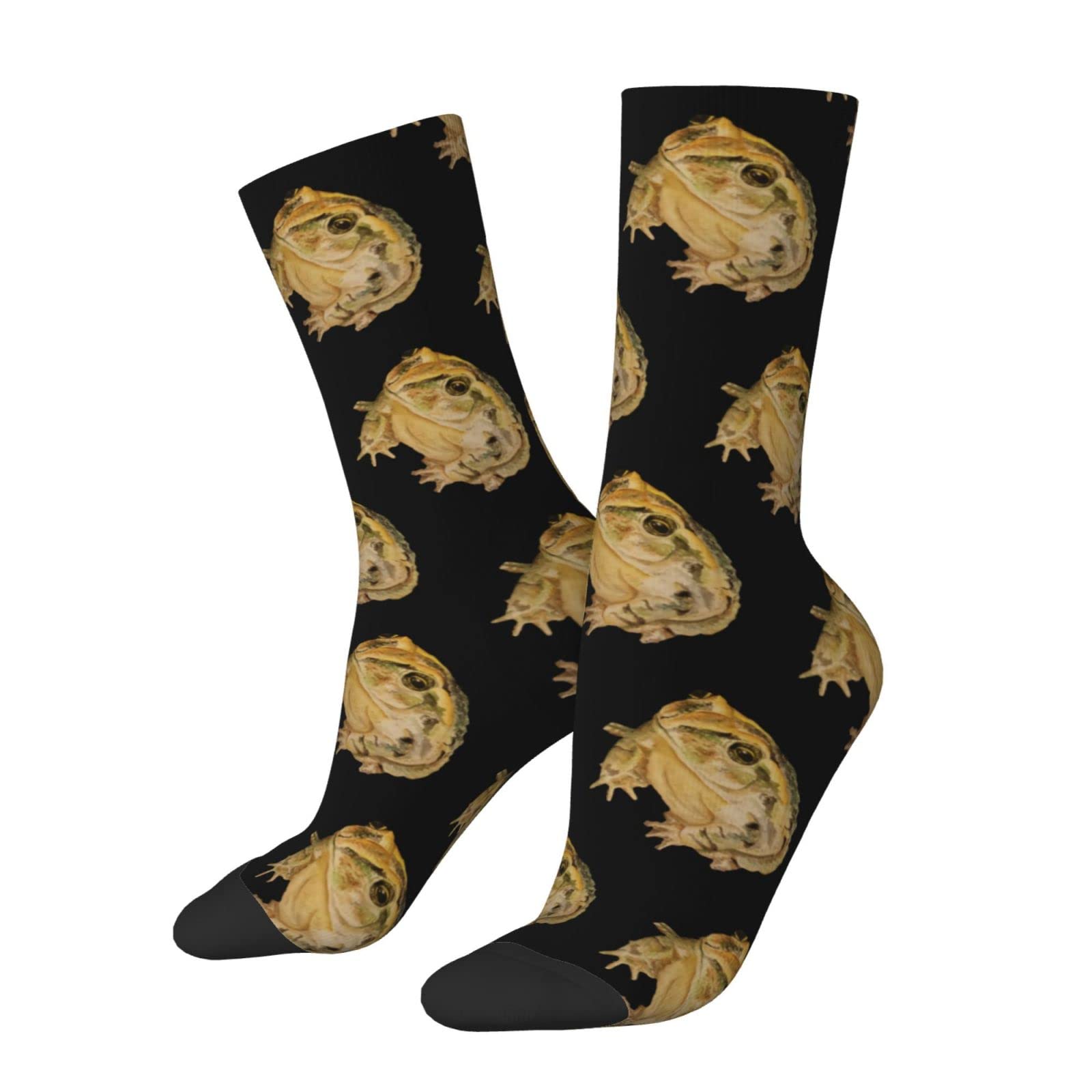 KWQDOZF Toad Socks Funny Novelty Crew Socks Gift for Men Women Teen