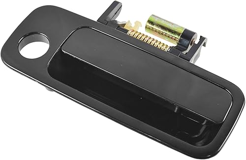 Miniatura 133 de TRQ Manija de la puerta exterior trasera izquierda del lado del conductor negra compatible con Honda Civic 2001-2005
