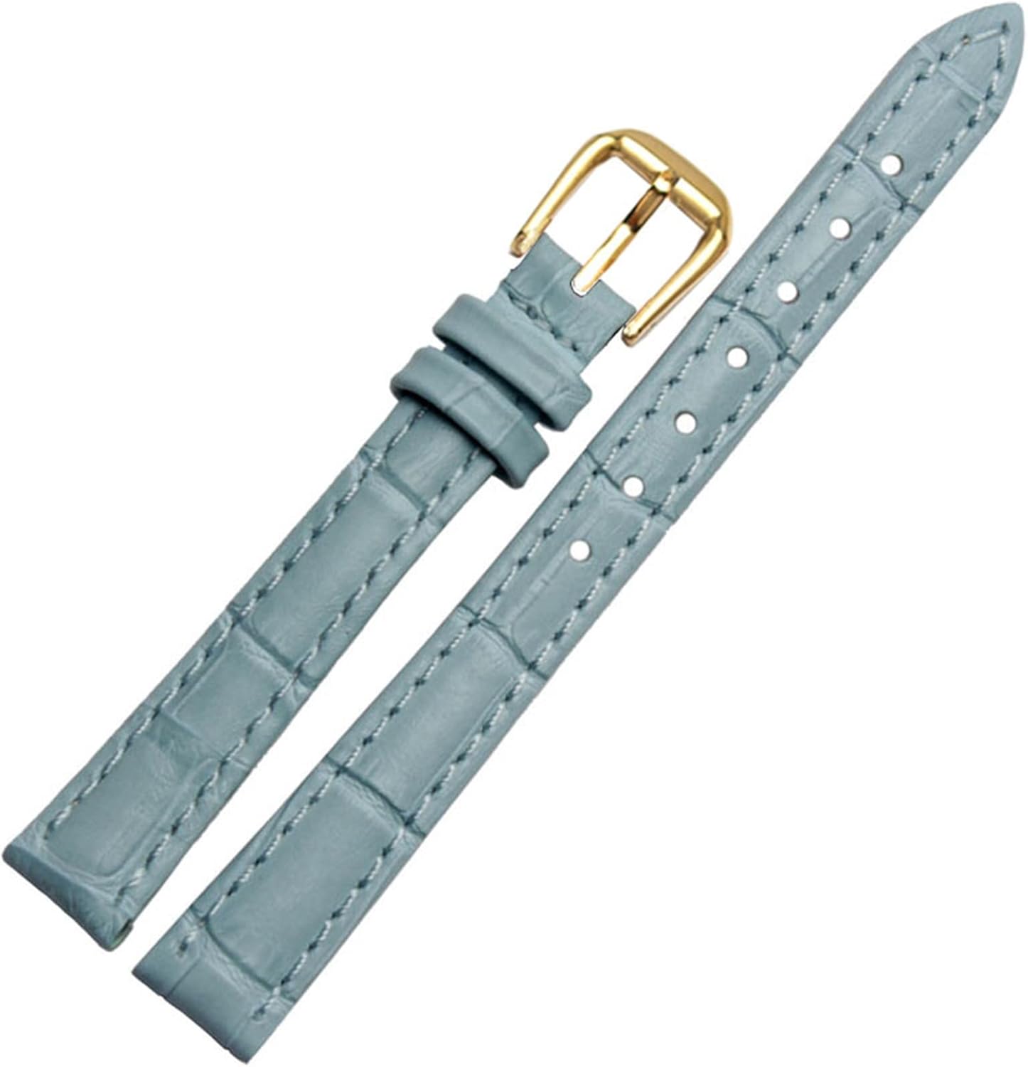 for Girls and Student Crocodile Grain Band 10 12 14 16 18mm Black Brown red White Blue Strap
