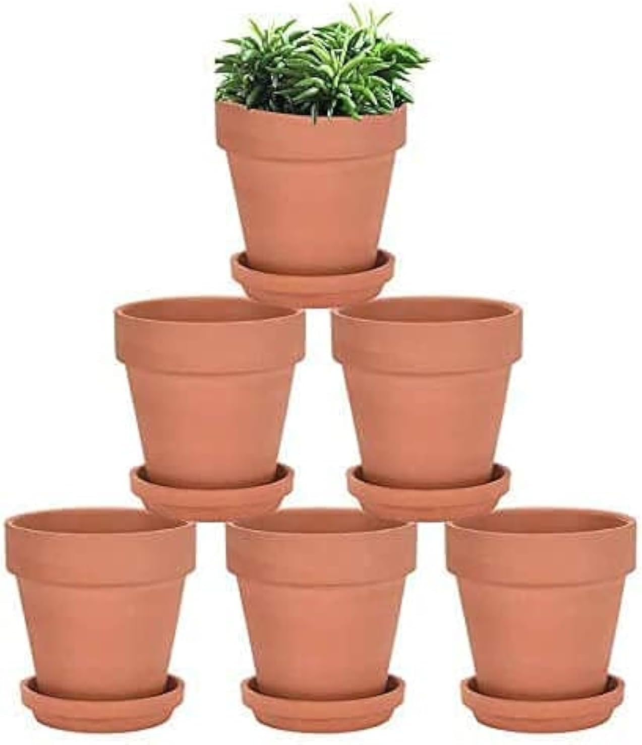Weston Mill Pottery - [F11 Terracotta Plant Pots (Pack of 10) 112mm ...