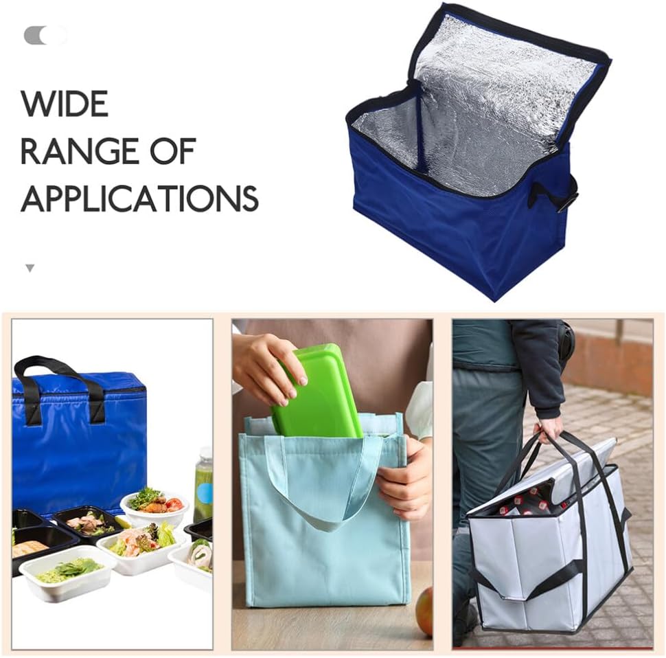 SUPVOX Insulated Food Deliverys Bag - 2pcs Insulated Pizza Deliverys Bags Grocery Shopping Bags Thermal Tote Cooler Keep Food Warm Catering Bags Lunch Bag