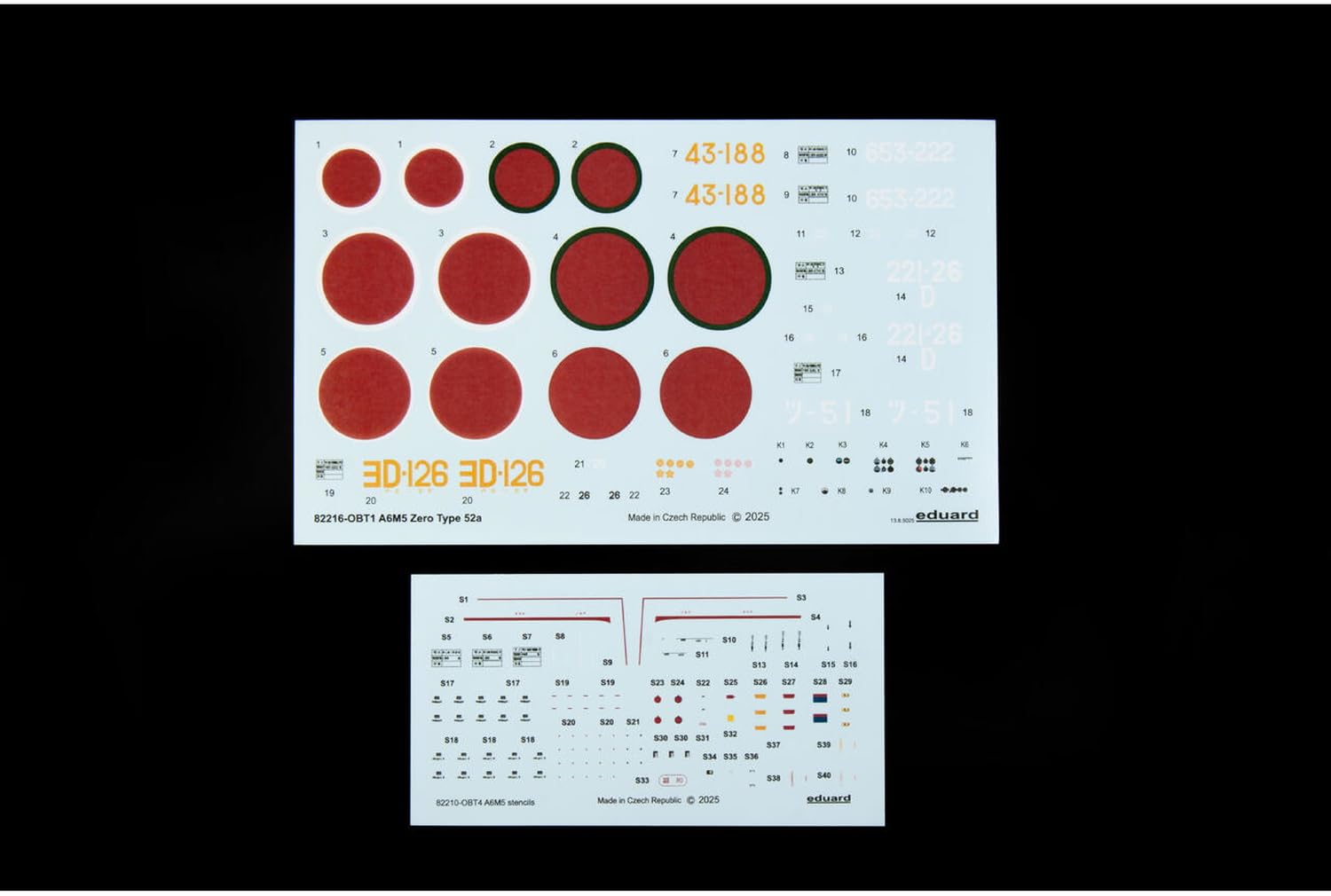 Edualdo EDU82216 1/48 Profi Pack A6M5a Zero War 52 Plastikowa muszla Model samolotu