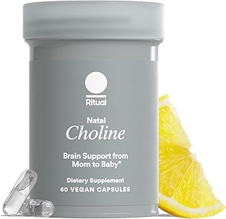 Natal Choline Supplement, 550mg, Supports Baby’s Cognitive Function When Taken During Pregnancy and Choline Content in Breastmilk*, 30 Day Supply