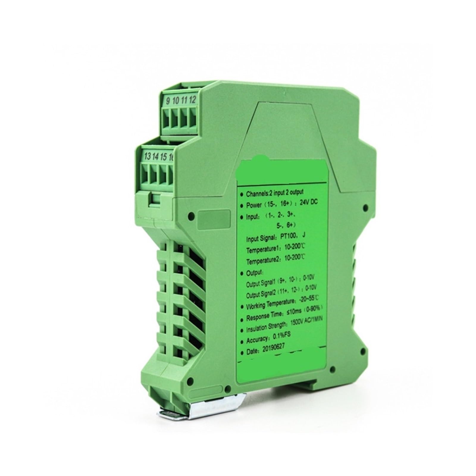 KSZHZYMGX 4-20mA Input Output analog Voltage and current Signal isolator(0-10v to 4-20mA)