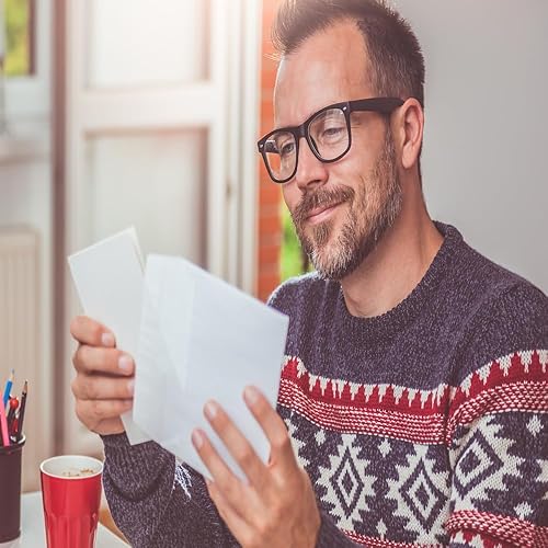 Miniatura 3 de Green Field - Sobres de correo blancos de cáñamo, hechos a mano, sin árboles, para invitaciones de boda, cartas, tarjetas, fotos, paquete de 25 (4 x