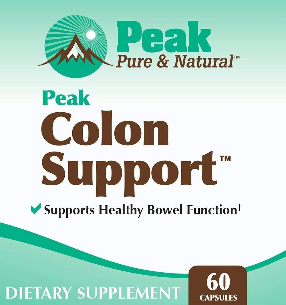 Peak Pure & Natural Colon Support - Colon Cleanse and Detox Supplement for Digestive Health - Gut Health Support with Inulin and Senna Leaf Extracts - with Fiber, Prebiotics, and Probiotics - 1 Pack - Image 2