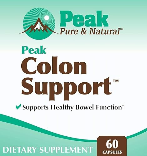 Miniatura 8 de Peak Pure & Natural Apoyo para el colon - Suplemento de limpieza y desintoxicación de colon para la salud digestiva - Apoyo a la salud intestinal
