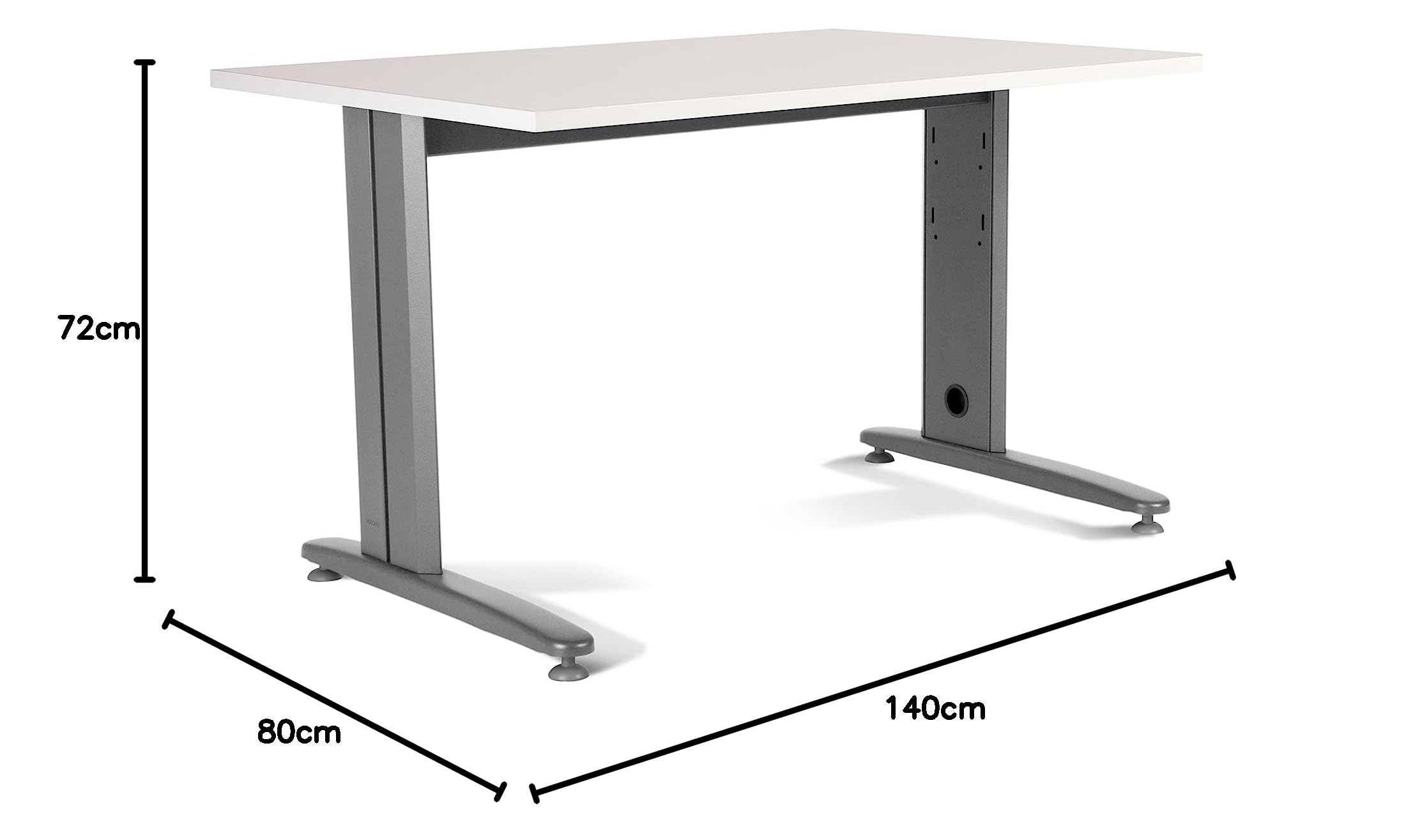 Ecotonik 942315 - Roc mesa rect meta al-bl 140x80 2001ac04