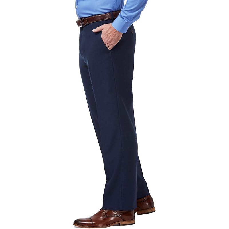 Haggar Men's Premium Comfort Classic Fit Flat Front