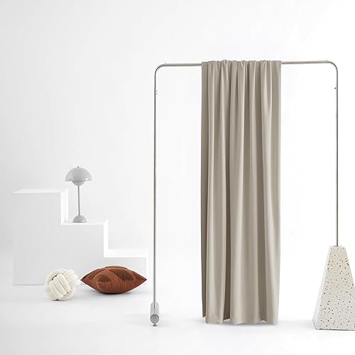 Miniatura 5 de MUMFAS Cortinas de terciopelo con pestaña trasera de 102 pulgadas para sala de estar, comedor, 2 paneles, cortinas grandes de ventana para