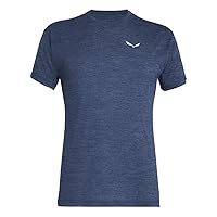 SALEWA Puez Melange Dry'Ton T-shirt Uomo, Java Blue Melange