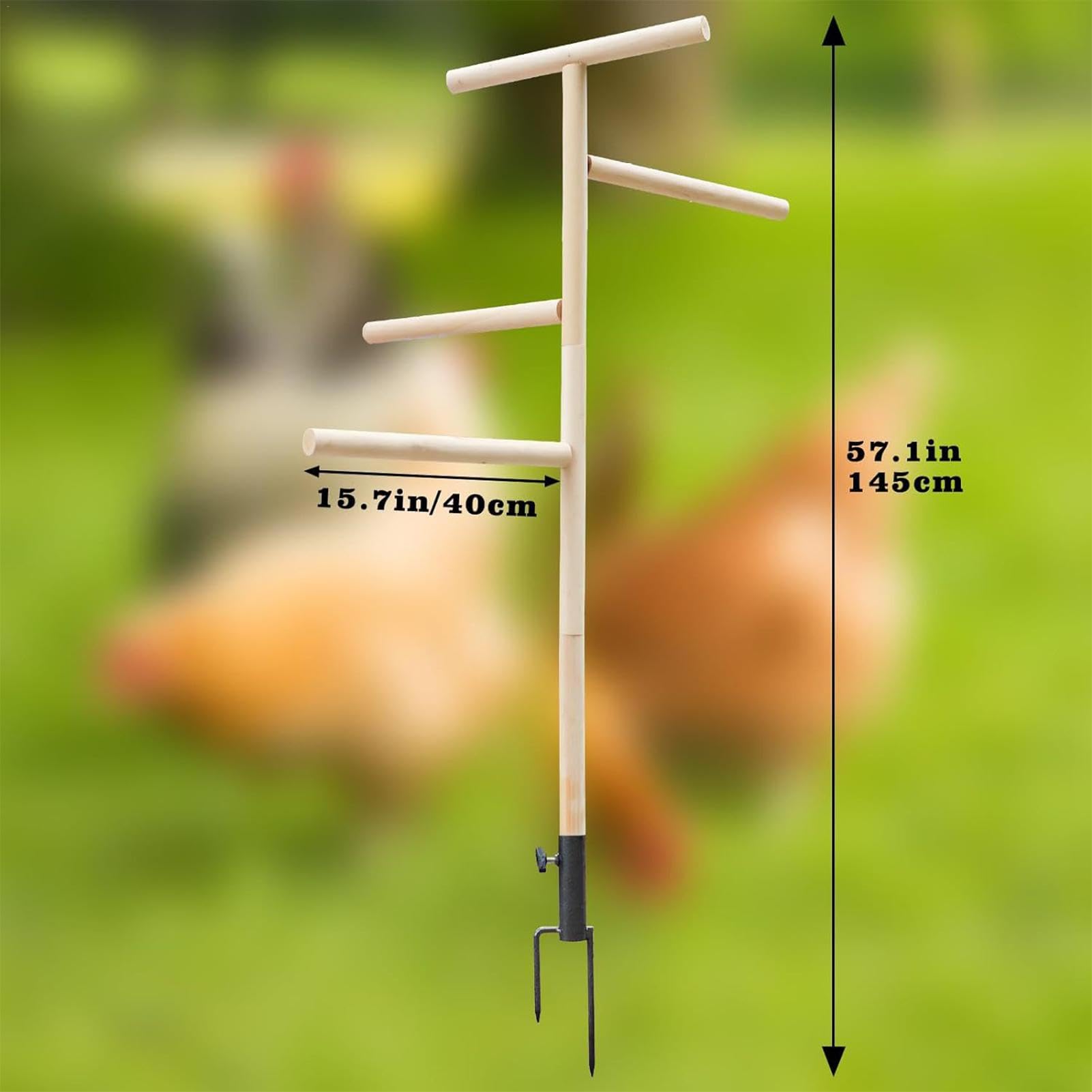 Percha grande de pollo de , percha para aves de corral molida, soporte de hierro para exteriores, de enriquecimiento de pollos, rama de entrenamiento de aves, soporte para aves de | Parque infantil, juguetes de enriquecimiento para pollos, percha enchu