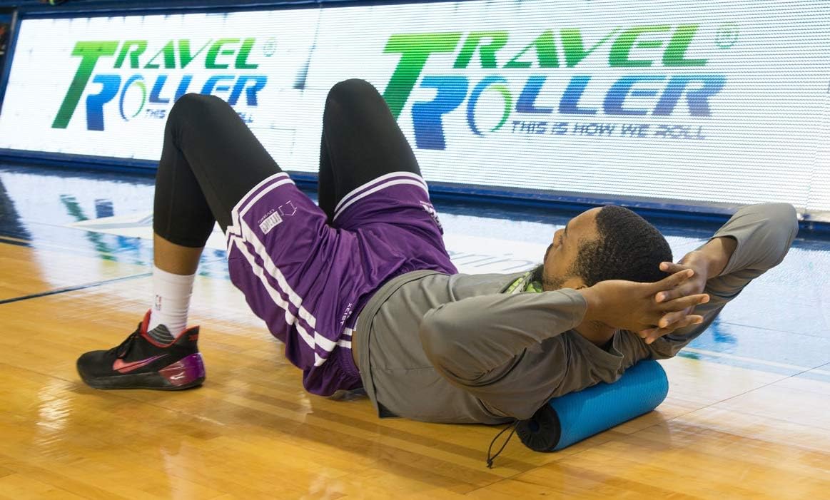 Travel Roller 4.3 Original Foam Roller - Blue, Includes Exersice Poster and Free Online Instructions
