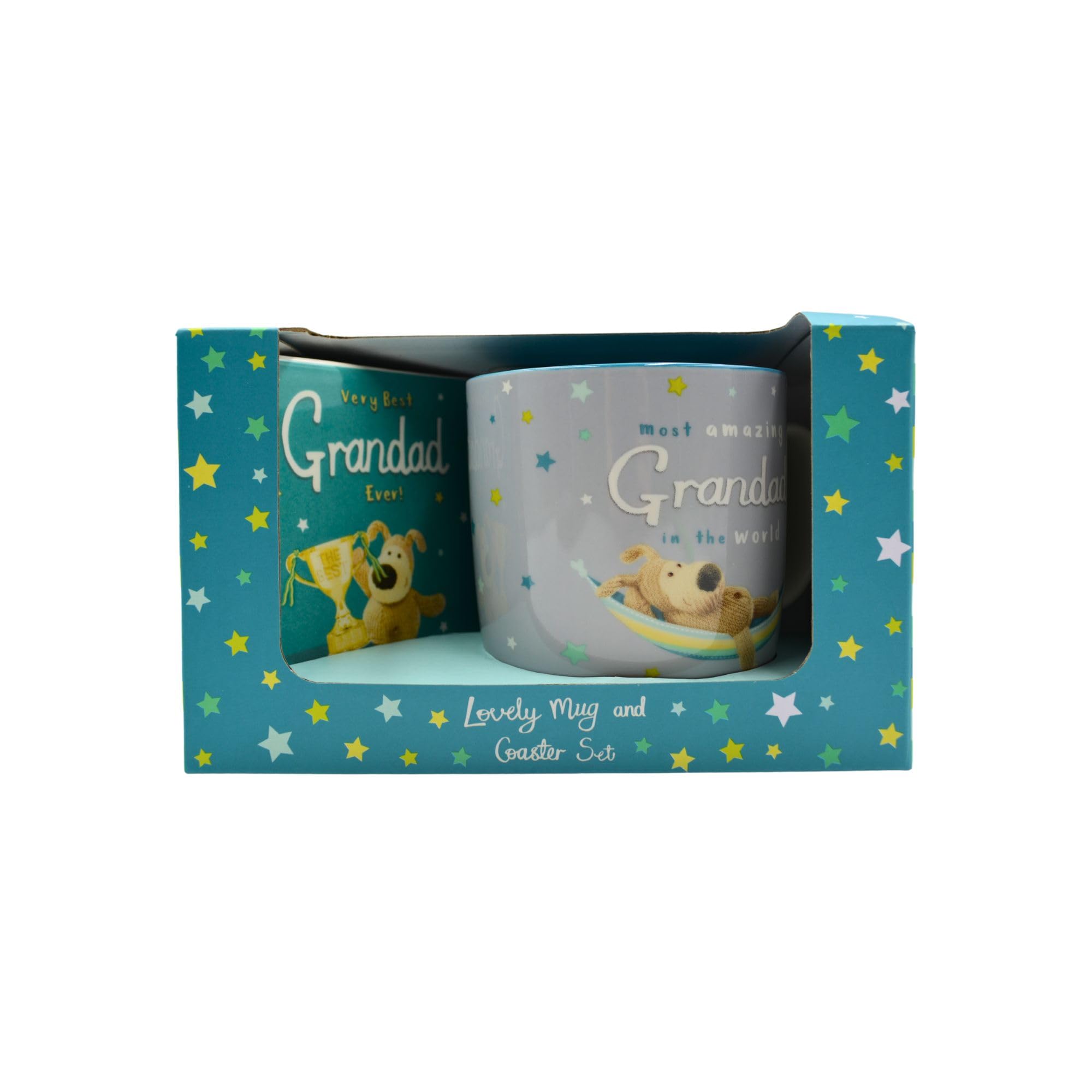 Boofle Amazing Grandad Mug & Coaster Gift Set Galactic Surprise! Gift Idea