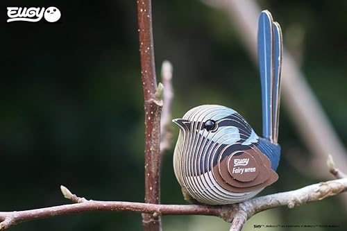 Miniatura 5 de Eugy Fairy Wren - Rompecabezas 3D de 26 piezas ecológico para niños, niñas y niños a partir de 6 años