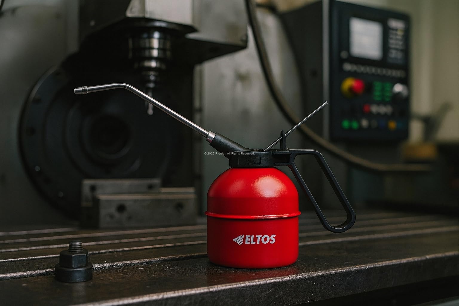 Eltos Metal Yağdanlık, Endüstriyel Yağlama Şişesi, Makine Yağı, İnce Akıtma Uç, Sızdırmaz Kapak, Otomotiv, CNC, Bakım Yağlık, Dayanıklı, Metal Uçlu, Kontrollü Akış, Ergonomik Tutuş (500 cc)