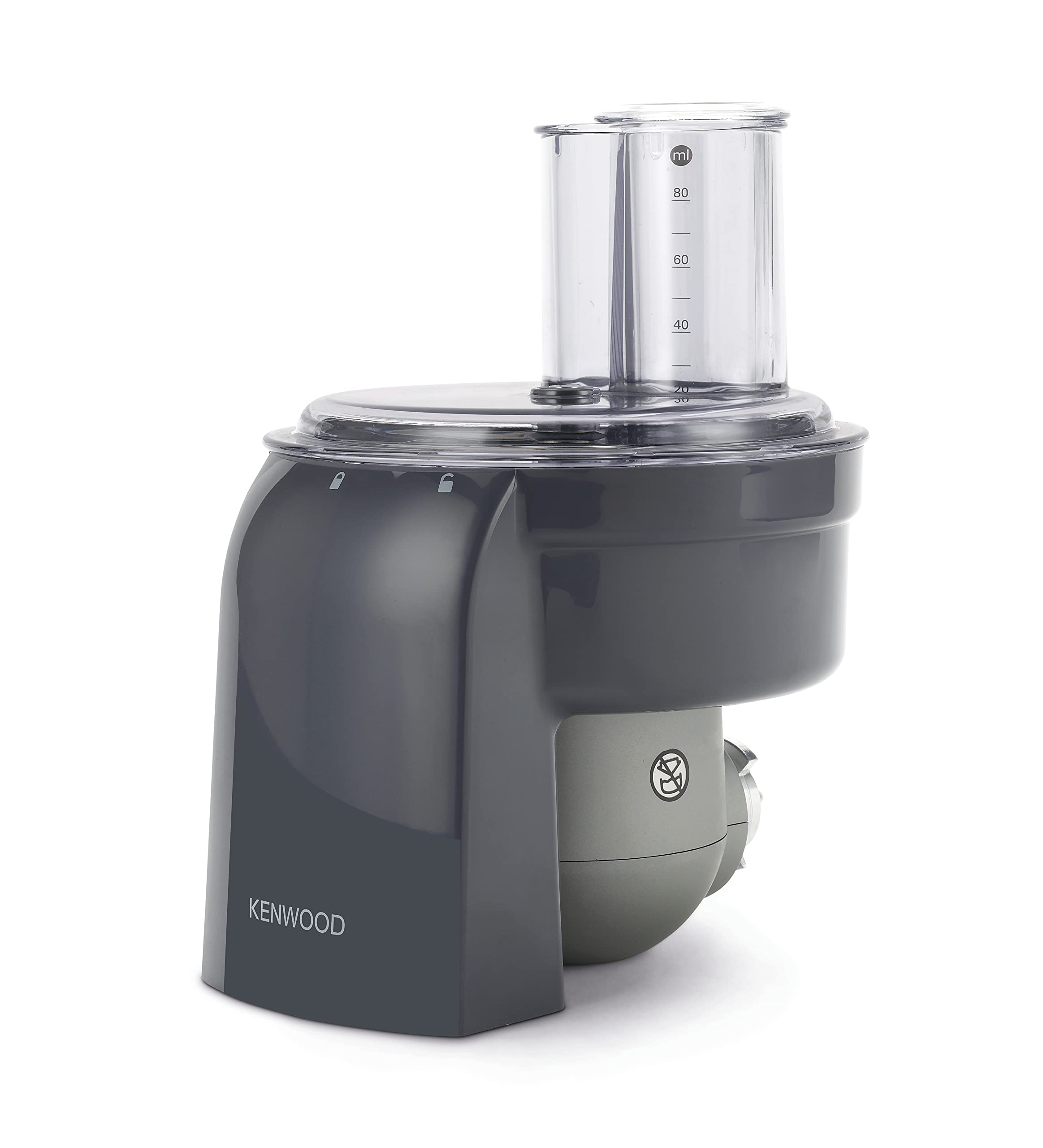 Kenwood Przystawka do Robota Kostkarka KAX400PL & Kenwood Easy-Fit Adapter, Metal, Srebrny, 6 X 6 X 6 cm