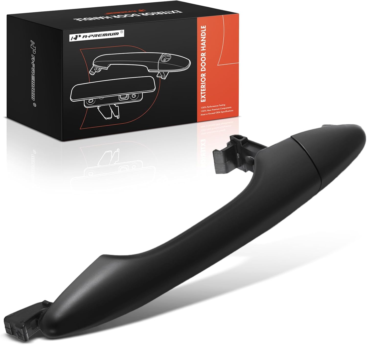 A-Premium Front Right or Rear Left or Rear Right Exterior Door Handle Compatible with Hyundai Tucson 2010-2015, Primed Black, Replace# 82651-2S000-CA, 82651-2S010