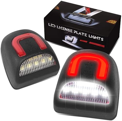 Nuvision NVL-LPL-021 Nuvision - Lámpara de luz trasera para placa luz de barra transparenteroja LED rojoblanco