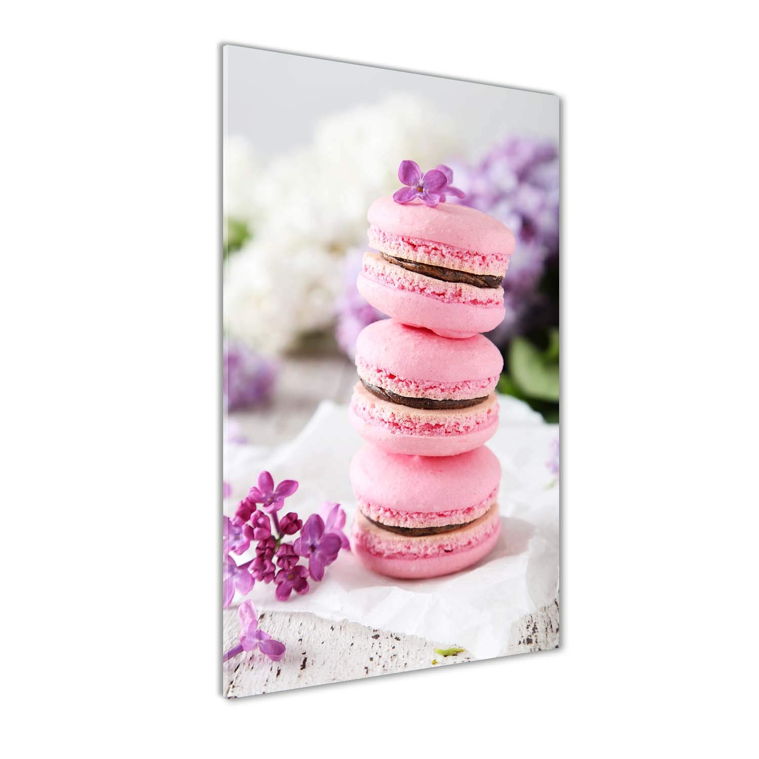 Impression sur Verre Acrylique Tulup 60x120 cm - Déco Murale Cuisine Rose Cookies