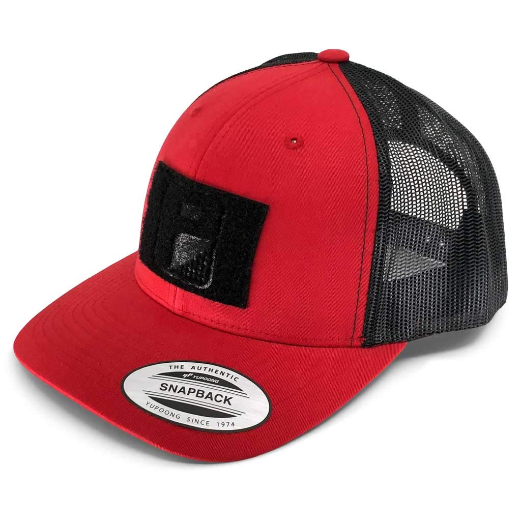 P PULLPATCHPull Patch Tactical Cap | Authentic Trucker Curved Bill Snapback Hat | 2x3 Loop Surface to Attach Morale Hook Patches