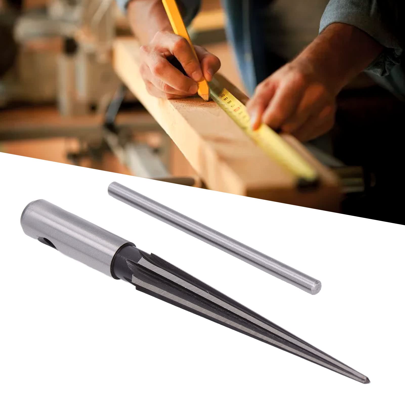 Set Di 2 Alesatori Conici Con Manico A T Da 5-16 Mm 3-13 Mm Per Foro Per Perno Ponte, Alesatori Conici 6 Scanalati Per Smussatura E Foratura - 2