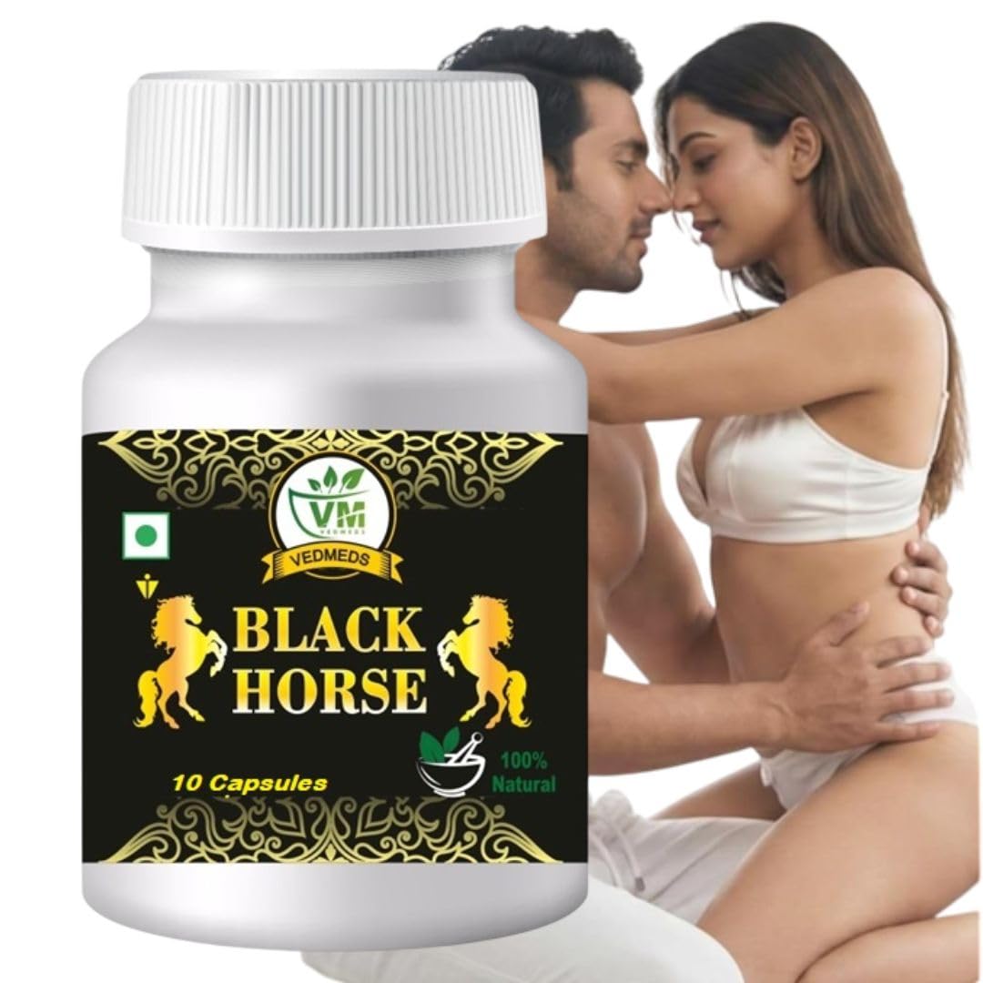 Black Horse Men supplement - Ashawagandha shatawri Capsule - Male Energy health Capsules - 10