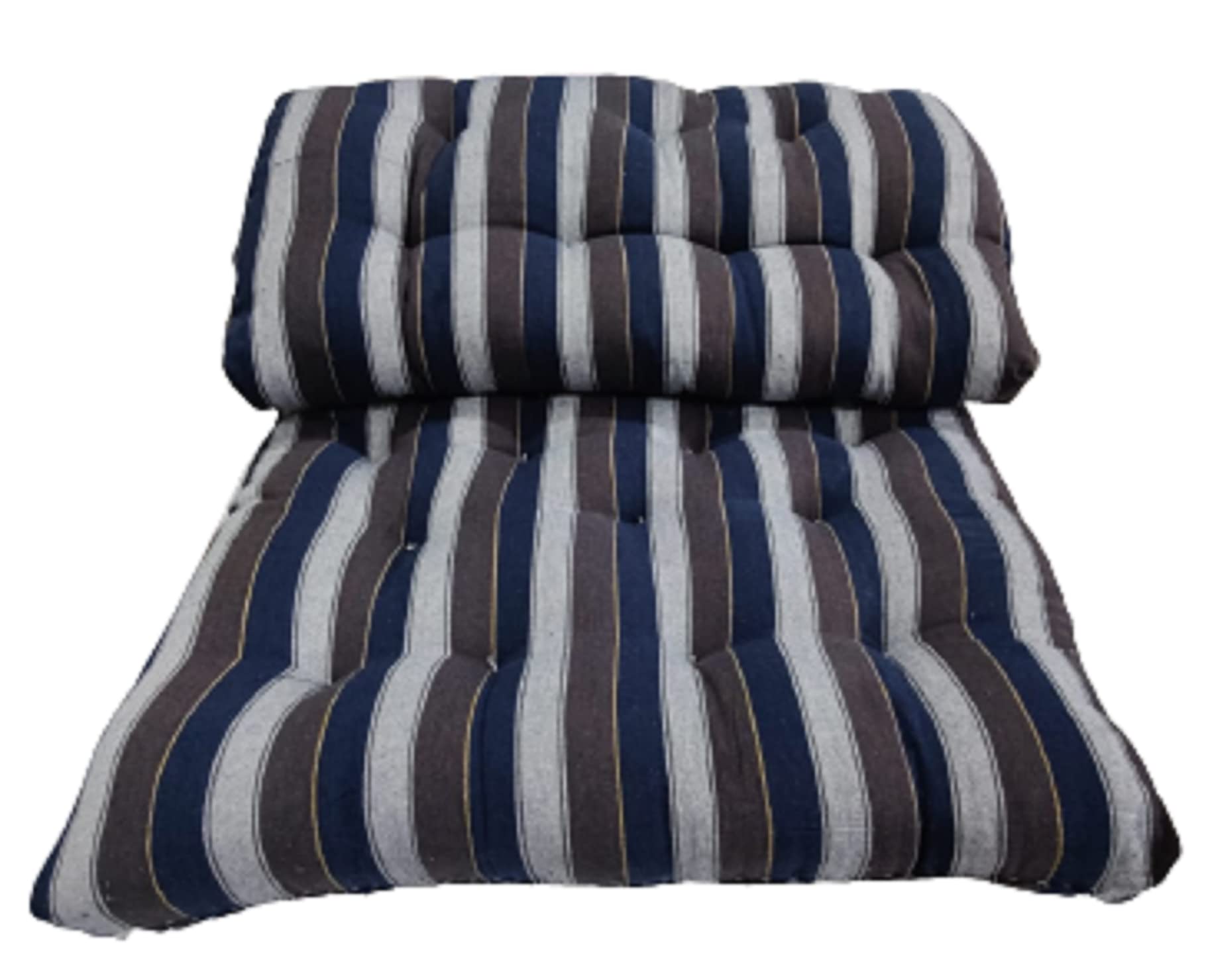 Adims Soft Cotton Filled Quilt Mattress Gadda Soft & Reversible,Pure Cotton Fabric,Firm Gadda for Floor & Bed, (72 x 36 x 4 Inches,) Blue Lining |Perfect for a restful Nights Sleep| (B0BH7VQ8GN) Amazon Price History, Amazon Price Tracker