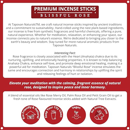 Image of Rose & Lavender Incense Sticks Organic Handcrafted Agarbatti for Meditation Aromatherapy Pooja Home Fragrance Relaxation Stress Relief Long Lasting Aroma Pack of 2 80 Sticks