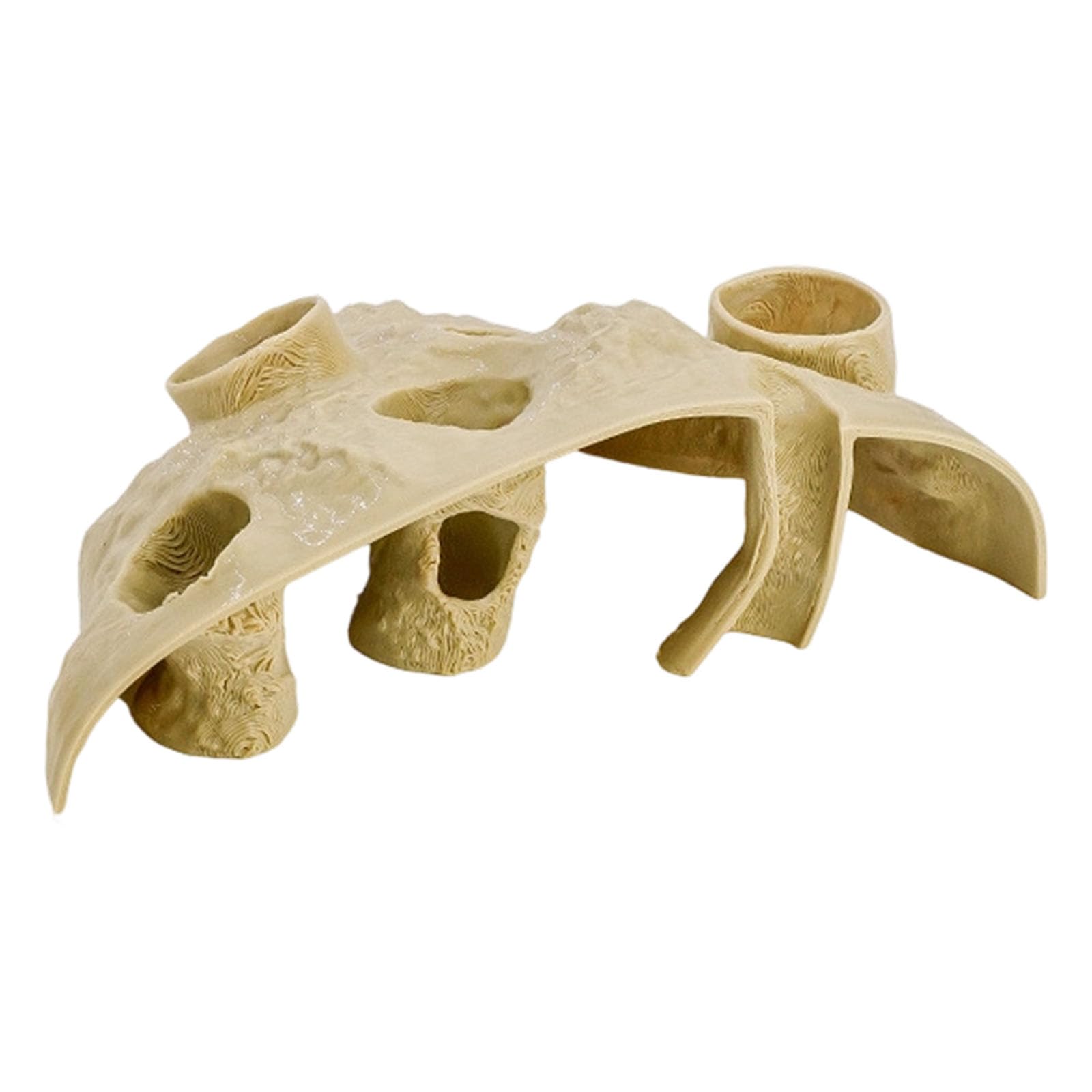 Aquarium Cave Decor for Shrimp Fish, Layered Shelter Ornament with Rounded Entryways and Resting Coverage Detail Hideouts Hideaway Fish Tanks Accessories Aquarium Shelter Ornament Shrimp Cave Rounded