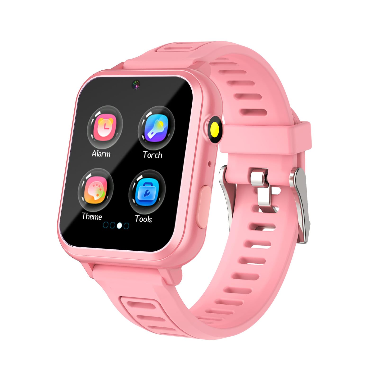 Smartwatch per bambini, carillon con 39 giochi educativi, fotocamera HD, monitoraggio delle abitudini, sveglia, calcolatrice, calendario, torcia, adatto per giocattoli per bambini dai 3 ai 12 anni