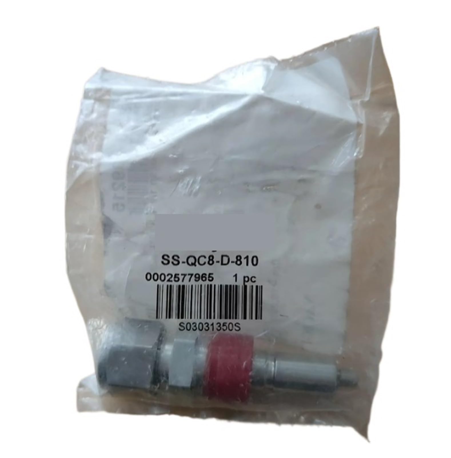 Accesorios de conexión rápida QC8 1/2 SS-QC8-D-810 en producción industrial | Conector macho tipo virola