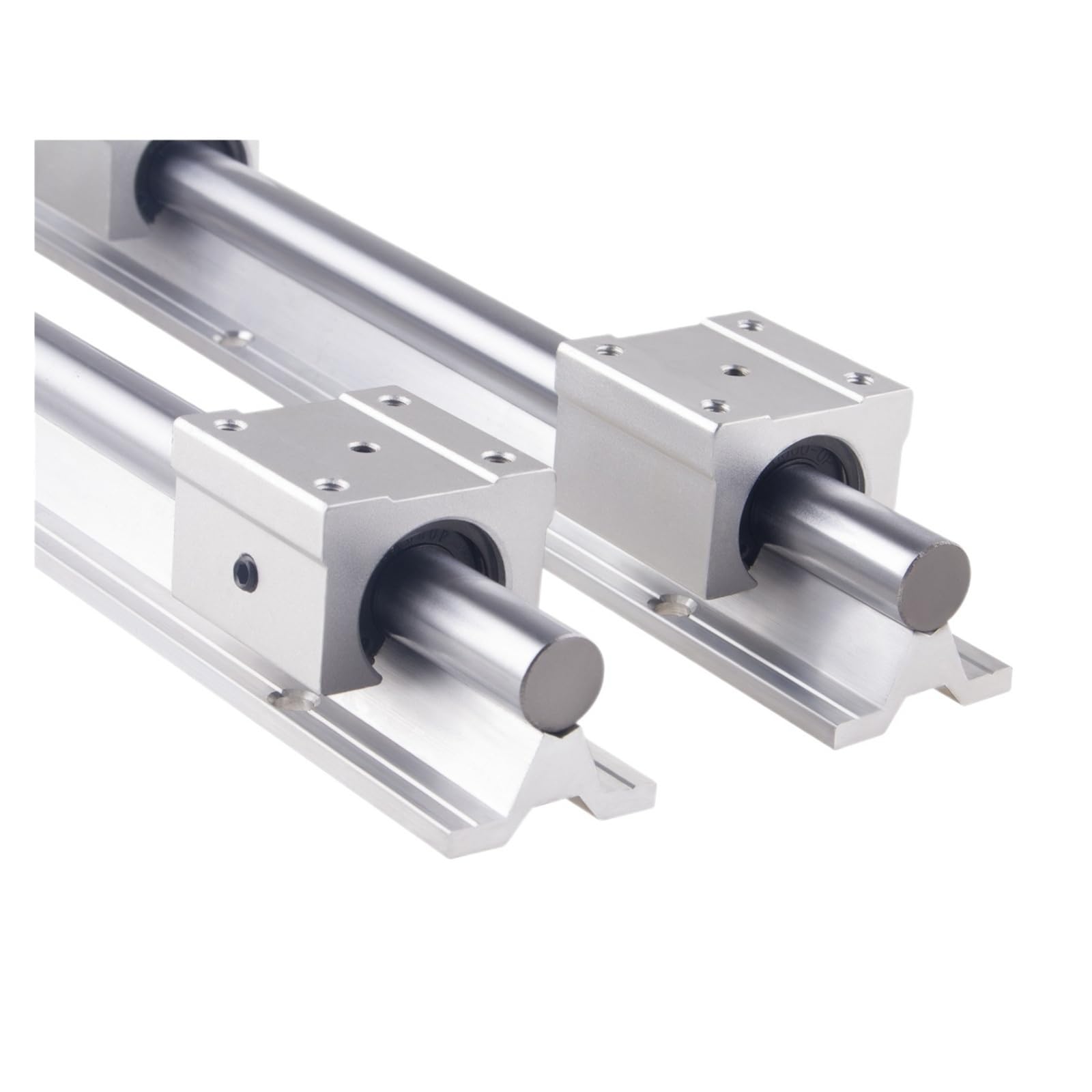300 400 500 600 800 1000 1200 1300 1500 mm Vollständig unterstützte Linearschienen-Gleitwellenstange mit 4-teiligem Lagerblock(800mm)