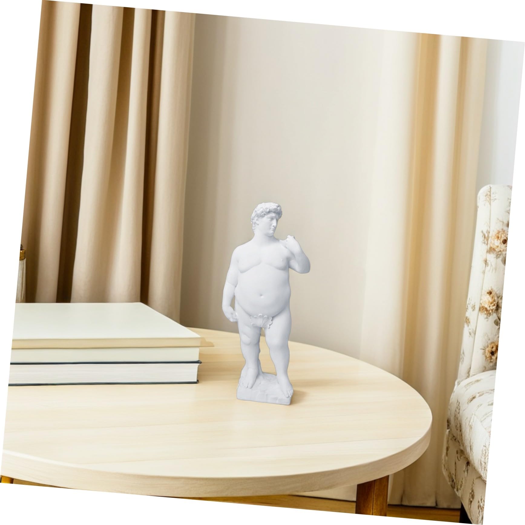 Statua in Resina Sintetica Bianca per Casa e Ufficio