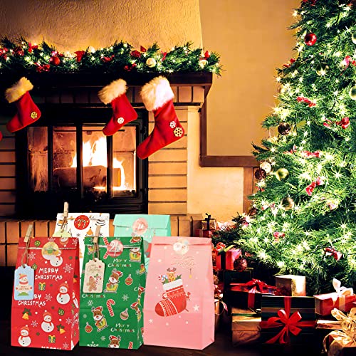 24-pcs-Sacchetti-Regalo-Natale-Sacchetti-Carta-Kraft-con-Adesivi-Etichette-Corda-Cotone-e-Clip-Sacchetto-di-Carta-Calendario-Dellavvento-Borsa-Regalo-Imballaggio-Caramella-24-x-3-x-8cm