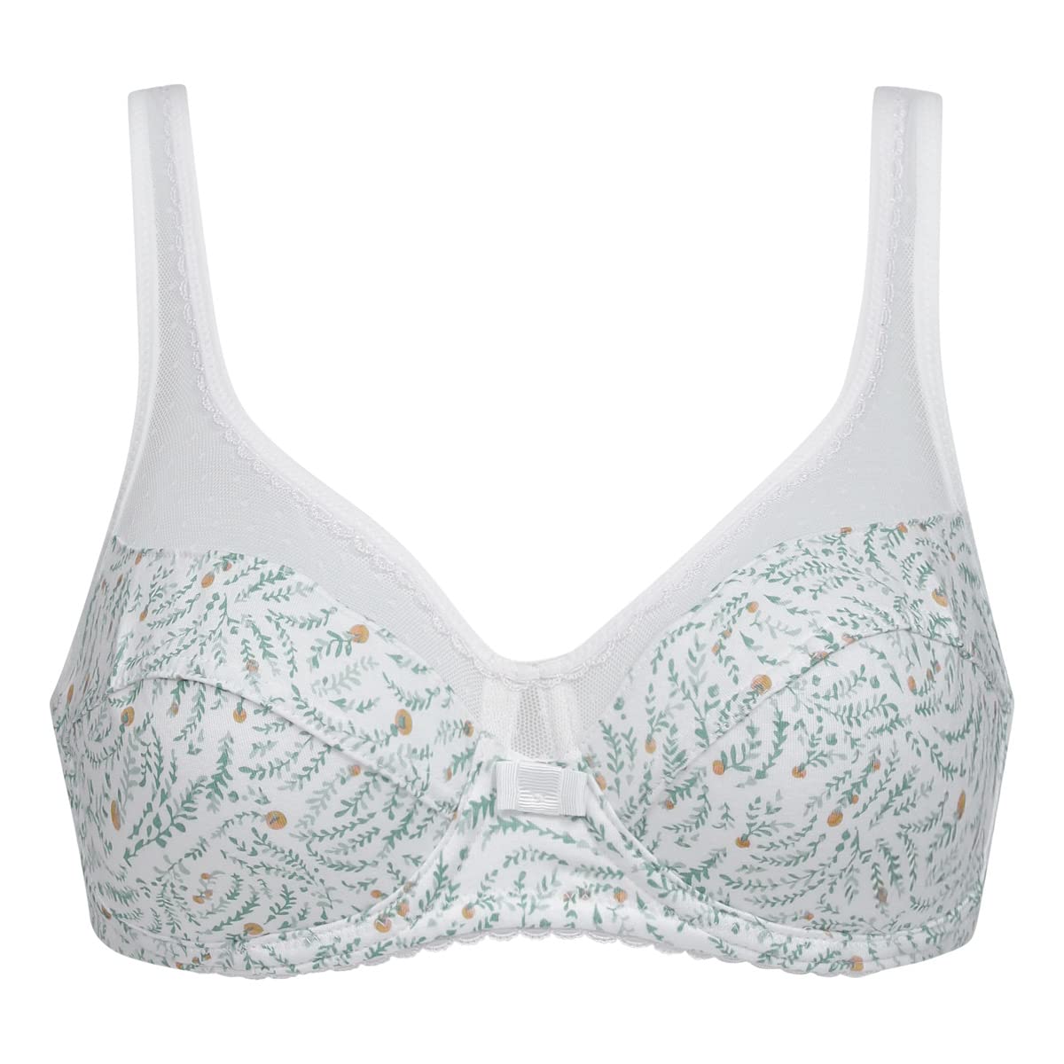 DIM Women's Generous Underwire Organic Cotton x1 Bra, Print, 38C