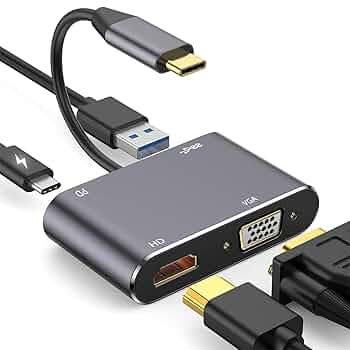 ⭐️ USB3.0接続ドッキングステーション HDMI/VGA GbEポート ドッキングステーション USB-A接続 HDMI VGA LANポート搭載