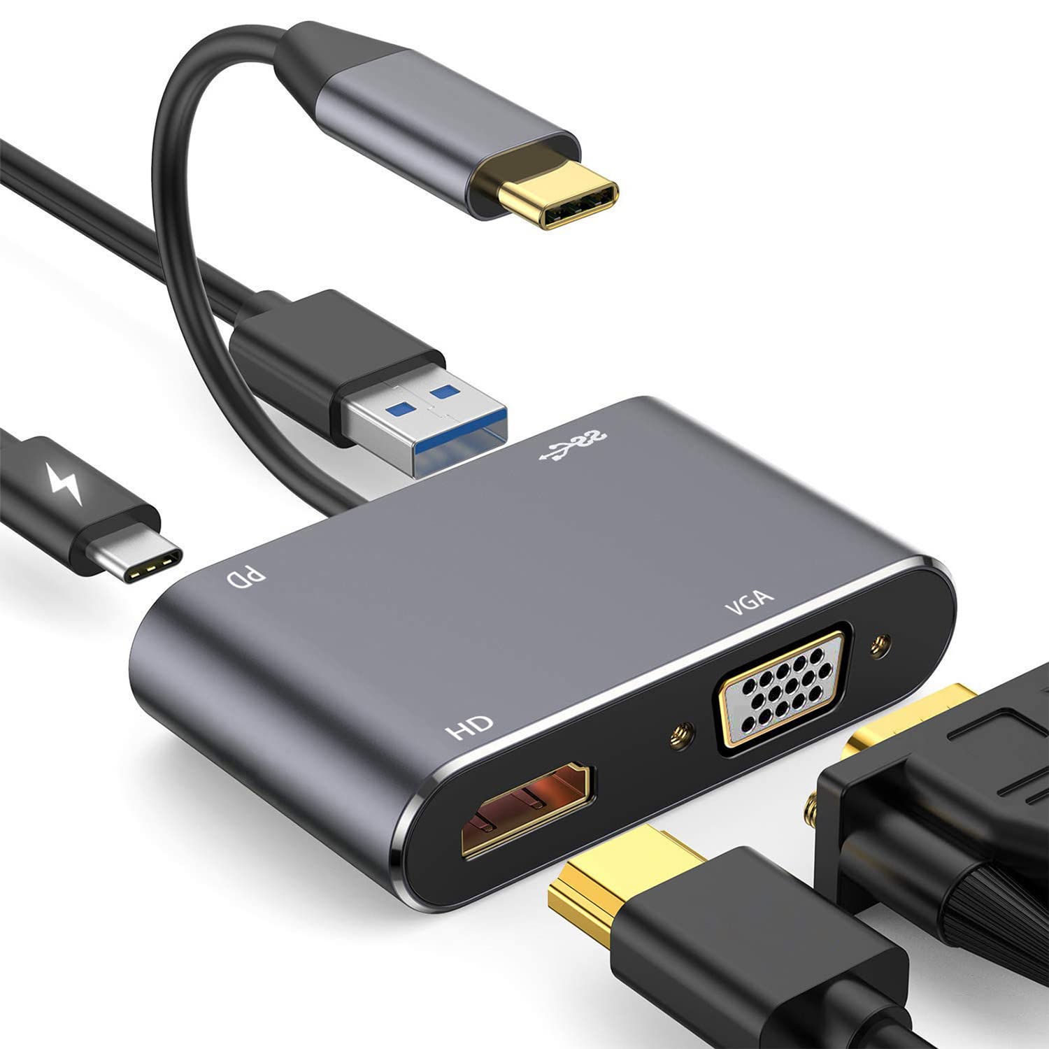 ⭐️ USB3.0接続ドッキングステーション HDMI/VGA GbEポート Amazon | Plugable USB3.0 ドッキングステーション 横置き