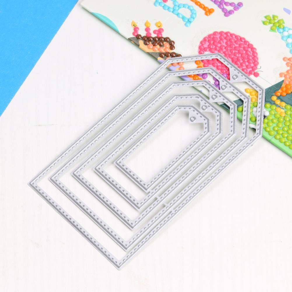 Fustelle Metalliche Per Scrapbooking Demiawaking - Set Cornici E Tag Per Biglietti Fai Da Te - Foto 9